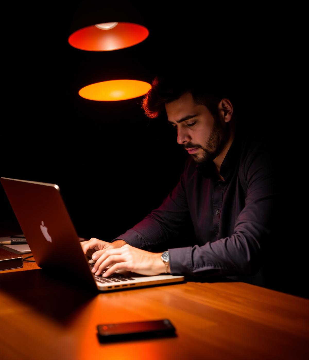 Operator working late on funnels